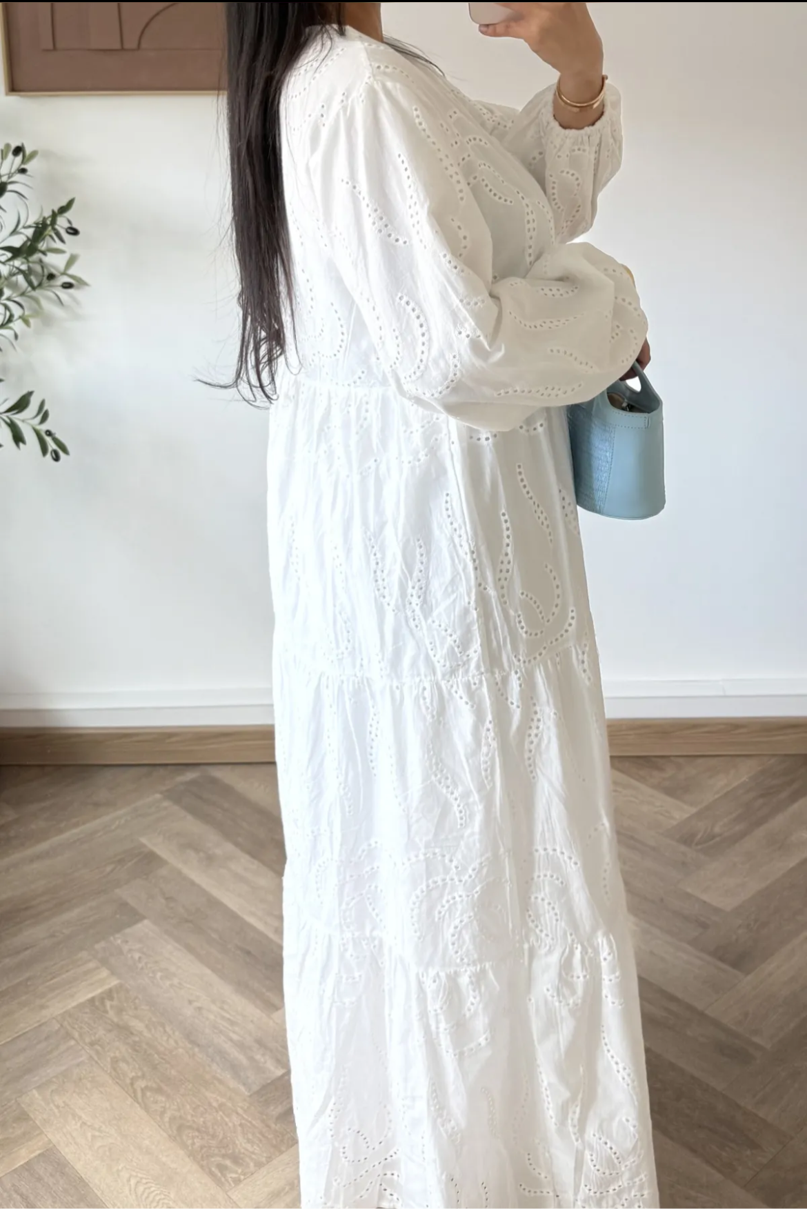 Vestido algodón blanco