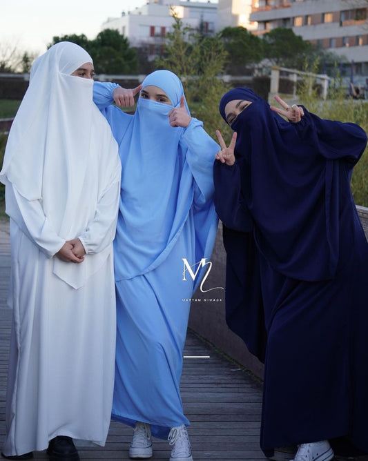 Abaya con Khimar básico