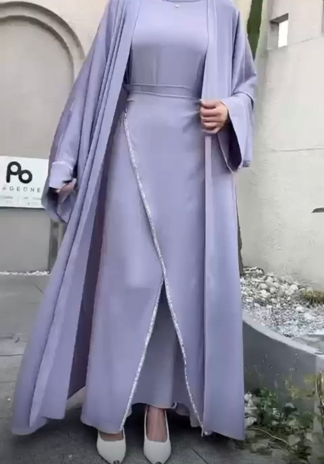 Abaya dos piezas