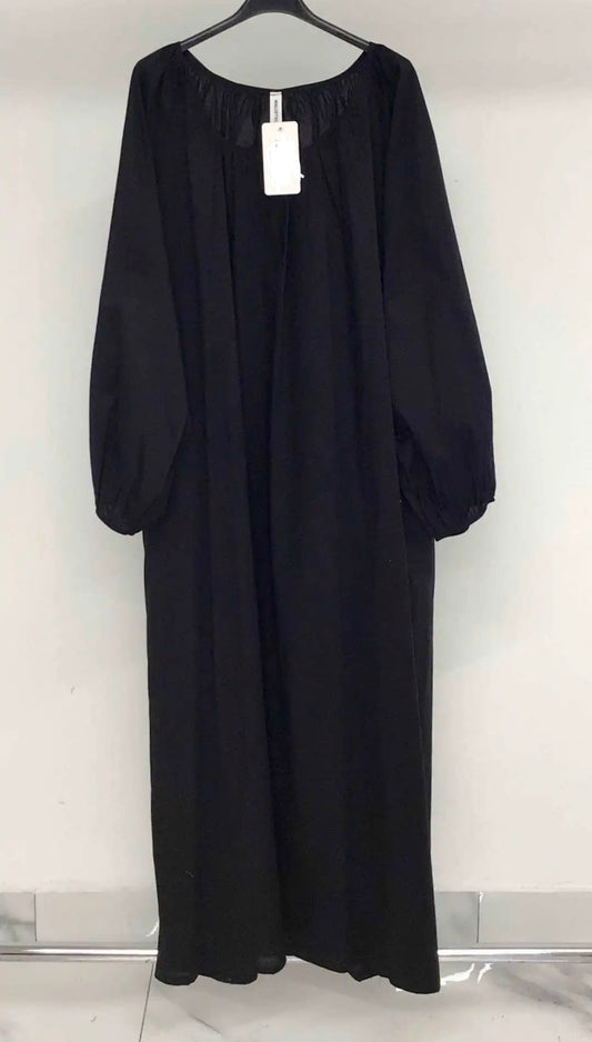 Vestido popeline negro